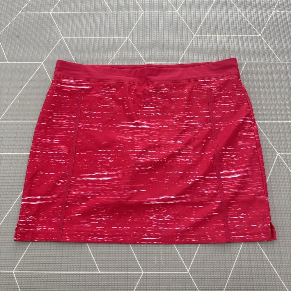 Adidas Adistar Pink Red Skort L Athletic Golf Tennis